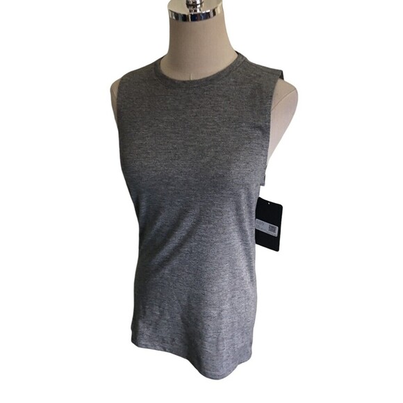 Fabletics T-Shirt Women's Size XS Gray Heather The Front Row Sleeveless - Picture 2 of 7